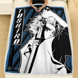 Toshiro Hitsugaya Blanket Fleece Custom Bleach Anime