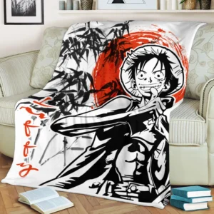 Monkey D. Luffy Blanket Custom One Piece Manga Anime