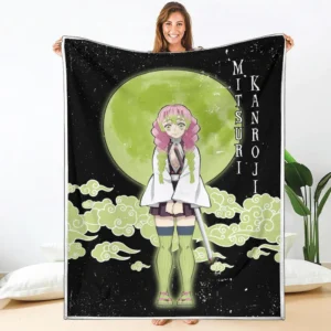 Mitsuri Kanroji Blanket Custom Moon Style Demon Slayer Anime