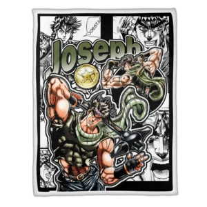 Joseph Joestar Blanket Fleece Custom JJBA Anime