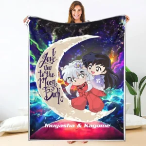 Inuyasha - Kagome Fleece Blanket Custom Valentine Anime
