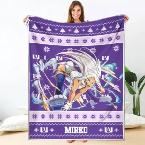 Mirko Fleece Blanket Custom My Hero Academia Anime