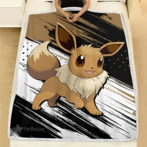 Eevee Blanket Fleece Custom Pokemon Anime