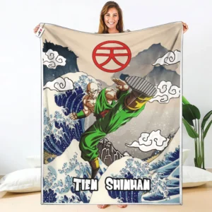 Tien Shinhan Fleece Blanket Kanagawa Collection