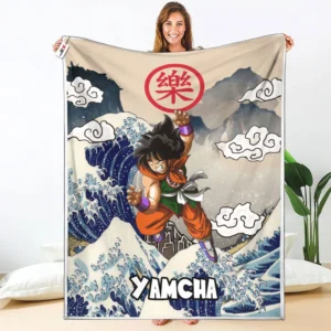 Yamcha Fleece Blanket Kanagawa Collection