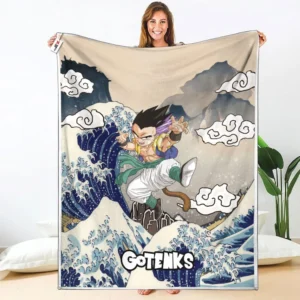 Gotenks Fleece Blanket Kanagawa Collection