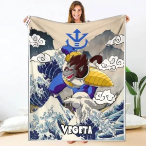 Vegeta Great Ape Fleece Blanket Kanagawa Collection