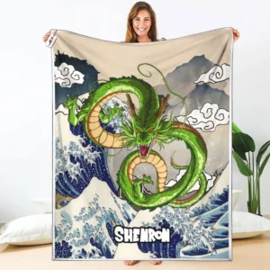 Shenron Fleece Blanket Kanagawa Collection