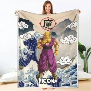 Orange Piccolo Fleece Blanket Kanagawa Collection