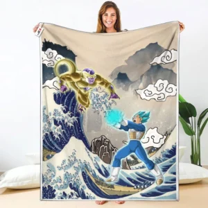 Vegeta Blue - Golden Frieza Fleece Blanket Rivalries Kanagawa Collection