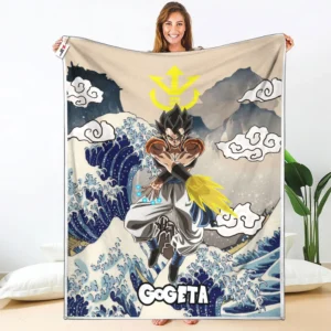 Gogeta Fleece Blanket Kanagawa Collection