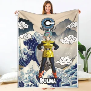 Bulma Fleece Blanket Kanagawa Collection