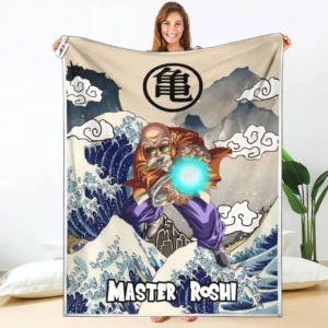 Master Roshi Fleece Blanket Kanagawa Collection