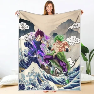 Vegeta Ultra Ego - Broly Full Power Fleece Blanket Rivalries Kanagawa Collection