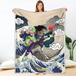 Vegeta God - Broly Wrath Fleece Blanket Rivalries Kanagawa Collection