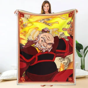 Uncle Iroh Fleece Blanket The Last Airbender Collection