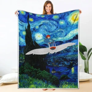 Nausicaa Fleece Blanket Starry Night Collection