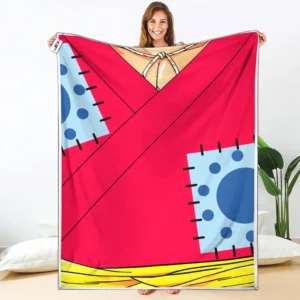 Monkey D. Luffy Wano Arc Fleece Blanket Costume Collection
