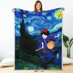 Kiki Fleece Blanket Starry Night Collection