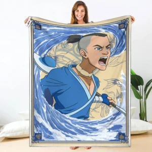Sokka Fleece Blanket The Last Airbender Collection