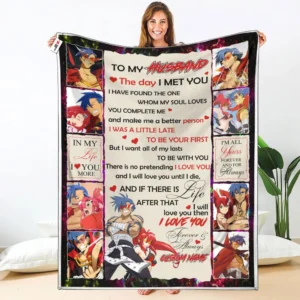 Kamina & Yoko Littner Fleece Blanket Valentine To My Love Collection