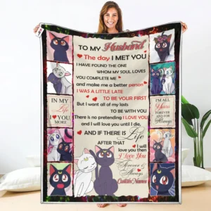Luna & Artemis Fleece Blanket Valentine To My Love Collection