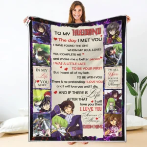 C.C. & Lelouch Fleece Blanket Valentine To My Love Collection
