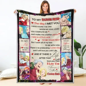 Ban & Elaine Fleece Blanket Valentine To My Love Collection