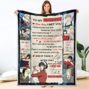 Yor & Loid Forger Fleece Blanket Valentine To My Love Collection