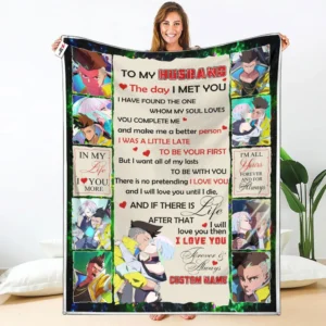 Lucy & David Martinez Fleece Blanket Valentine To My Love Collection