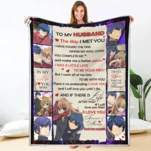 Taiga & Ryuuji Fleece Blanket Valentine To My Love Collection
