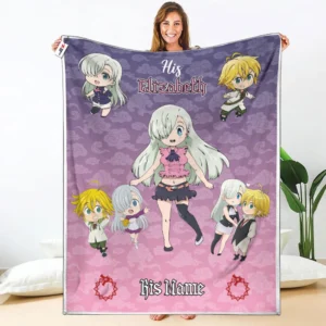 His Elizabeth Liones Fleece Blanket Valentine Her and His Collection