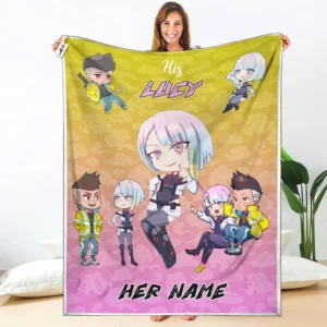 Her David Martinez Fleece Blanket Valentine Her and His Collection