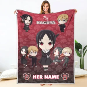 His Kaguya Shinomiya Fleece Blanket Valentine Her and His Collection