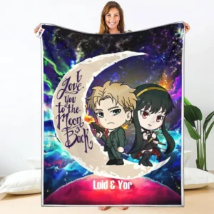Yor Forger - Loid Forger Fleece Blanket Custom Valentine Anime