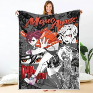 Momo Ayase Fleece Blanket Custom Valentine Dandadan Anime