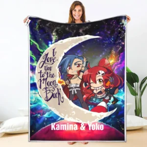Kamina - Yoko Littner Fleece Blanket Custom Valentine Anime