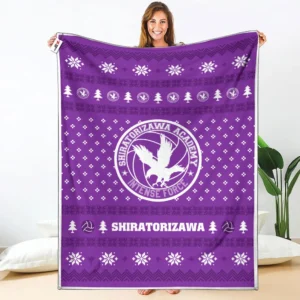 Shiratorizawa Fleece Blanket Custom Haikyuu Anime