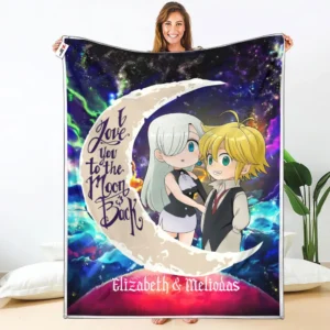 Meliodas - Elizabeth Liones Fleece Blanket Custom Valentine Anime