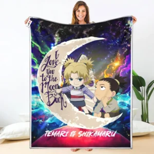 Shikamaru Nara - Temari Fleece Blanket Custom Valentine Anime