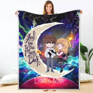Yagami - Misa Amane Fleece Blanket Custom Valentine Anime
