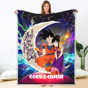 Goku - Chi Chi Fleece Blanket Custom Valentine Anime
