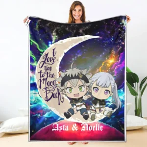 Asta - Noelle Silva Fleece Blanket Custom Valentine Anime