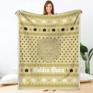 Golden Dawn Fleece Blanket Custom Anime