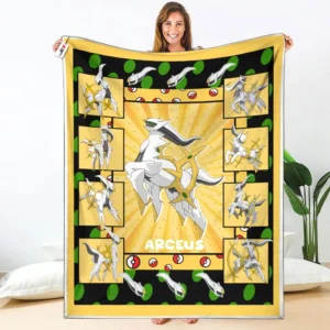 Arceus Fleece Blanket Custom Pokemon Anime