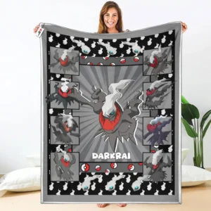 Darkrai Fleece Blanket Custom Pokemon Anime