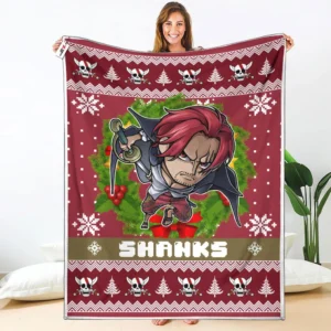 Shanks Fleece Blanket Custom One Piece Anime