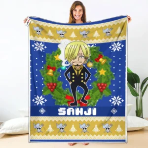 Vinsmoke Sanji Fleece Blanket Custom One Piece Anime