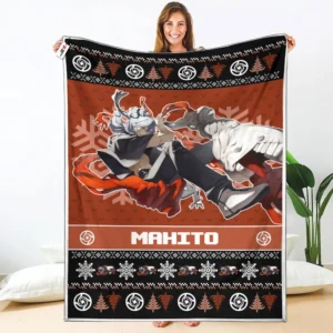 Mahito Fleece Blanket Custom Jujutsu Kaisen Anime
