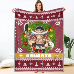 Edward Newgate Fleece Blanket Custom One Piece Anime